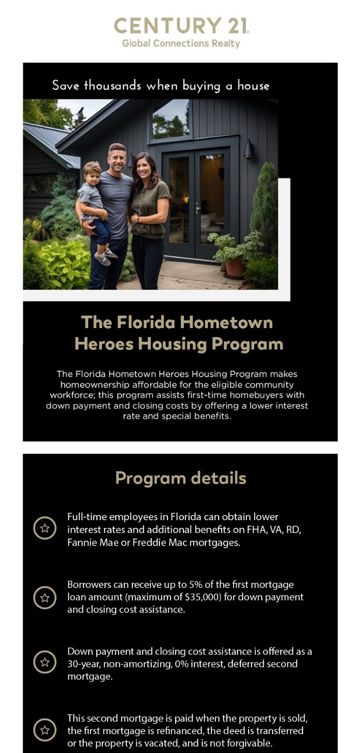 2024 Downpayment Assistance Program - Florida Hometown Heroes