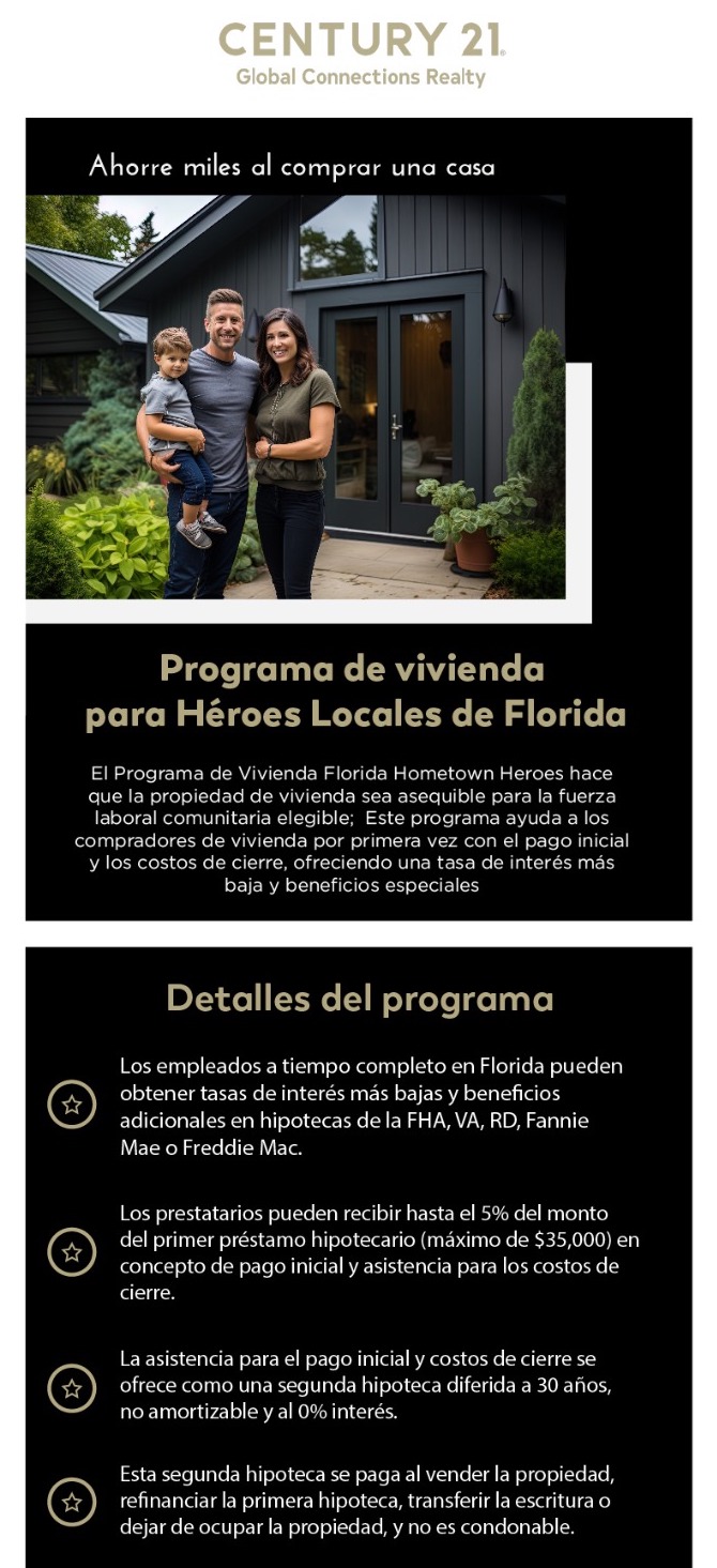 2024 Hometown Heroes Down Payment Assistance Program - Florida